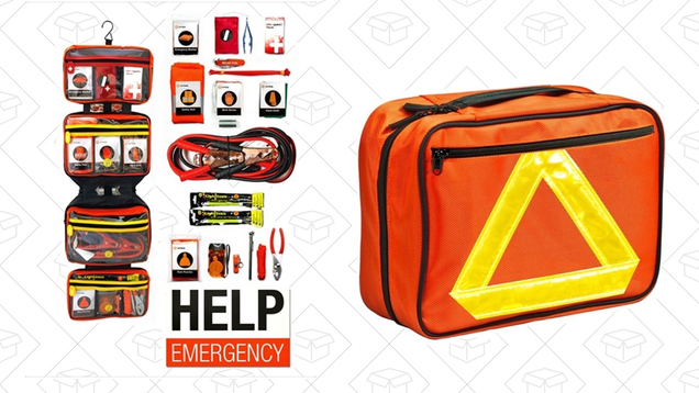 Roadside Emergency Kit | $24 | Woot | $5 for shipping